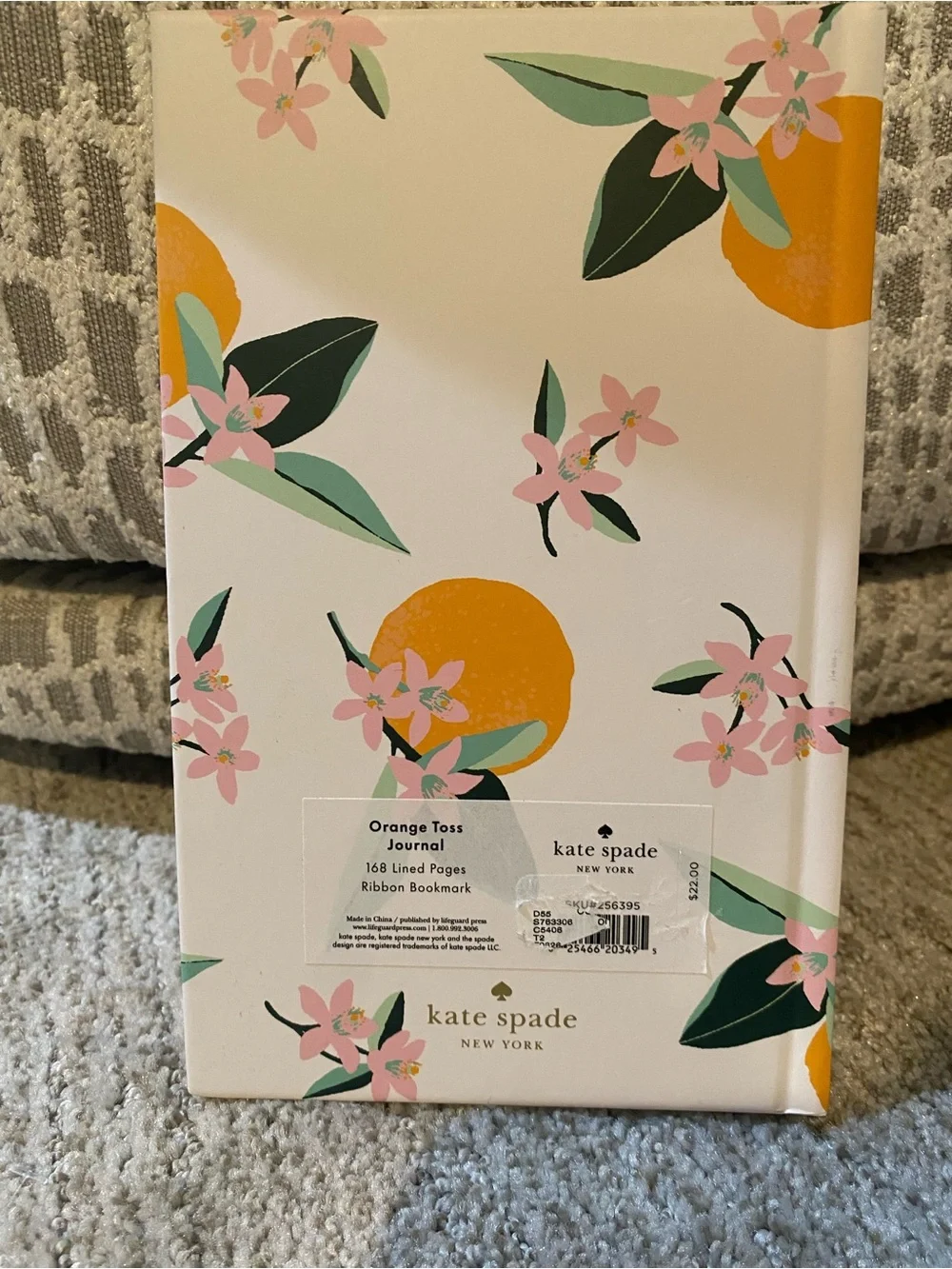 kate spade Cream, Orange & Pink Citrus Floral Journal
